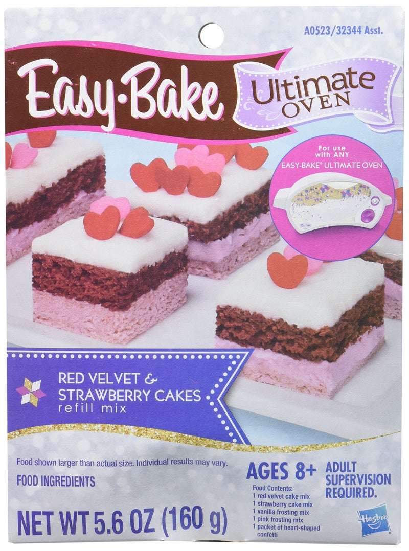 Easy Bake Easy-Bake Ultimate Oven Red Velvet and Strawberry Cakes Refill Pack - Image 1